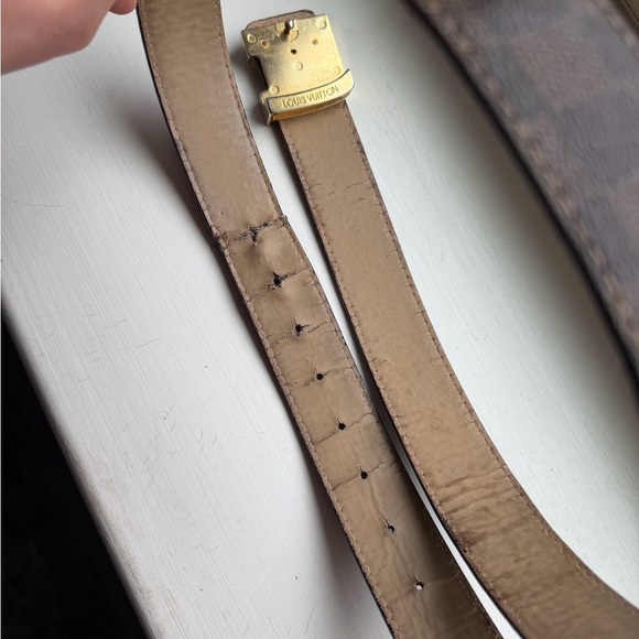 Louis Vuitton Brown Checkered Men's Belt - Picture 5 of 7